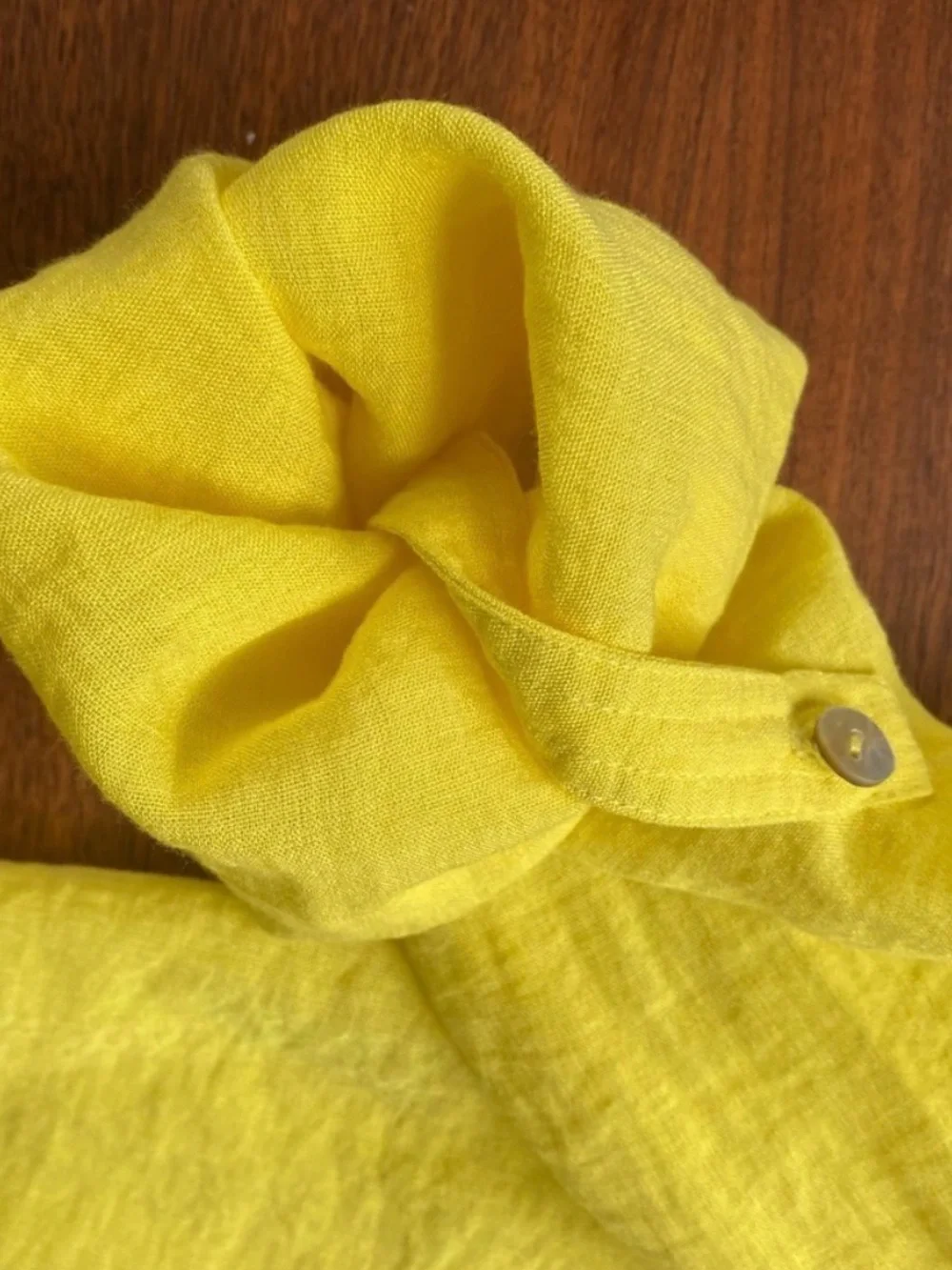 John Mark Sunflower Yellow Linen Pocket Tunic